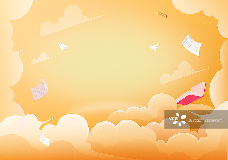 加油高考创意背景插画图片素材