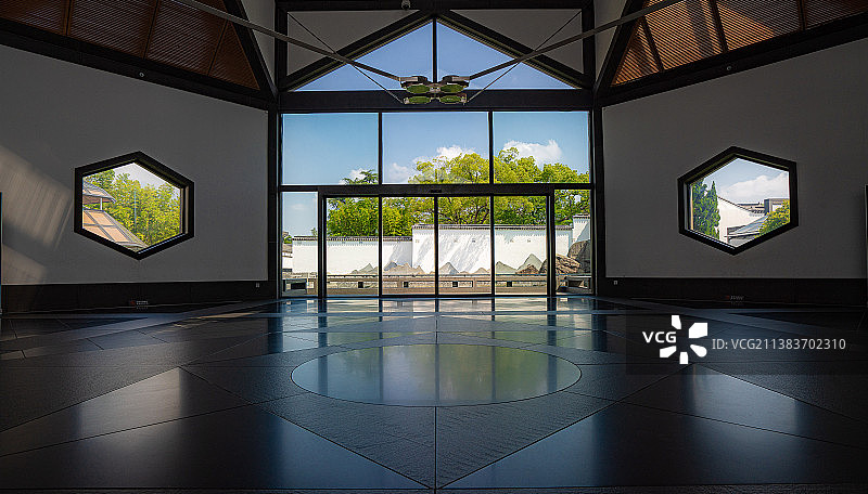 苏州博物馆内部展示图片素材