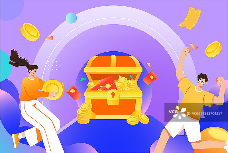 电商促销购物插画图片素材