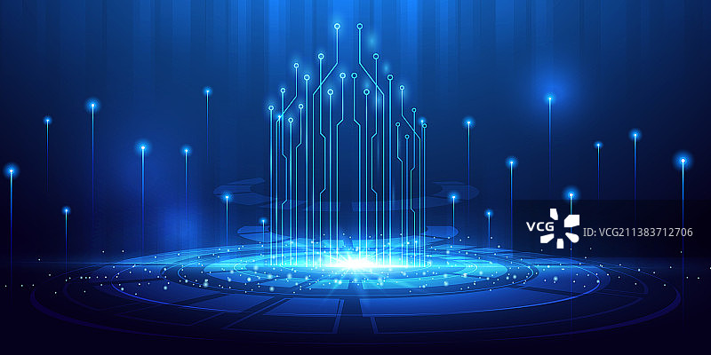 科技未来光场景图片素材