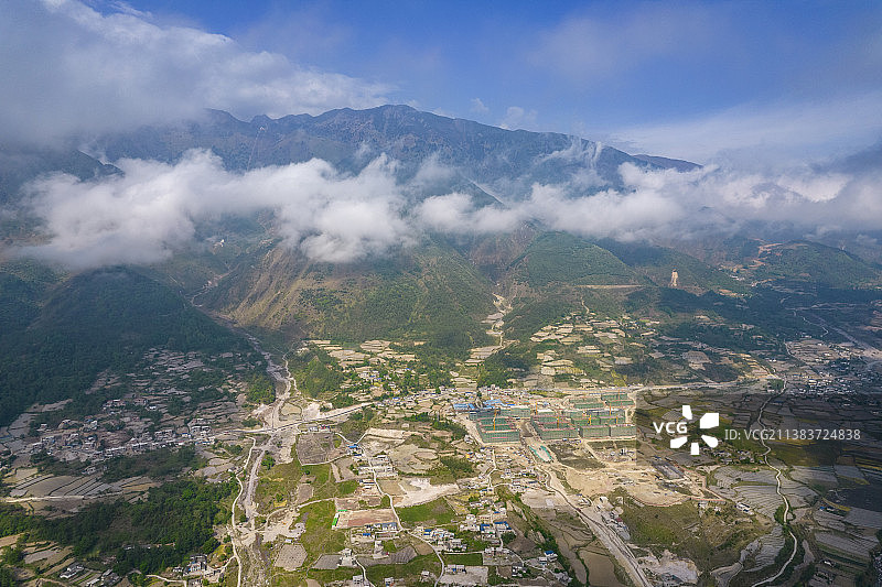 四川普格县螺髻山美丽风景图片素材