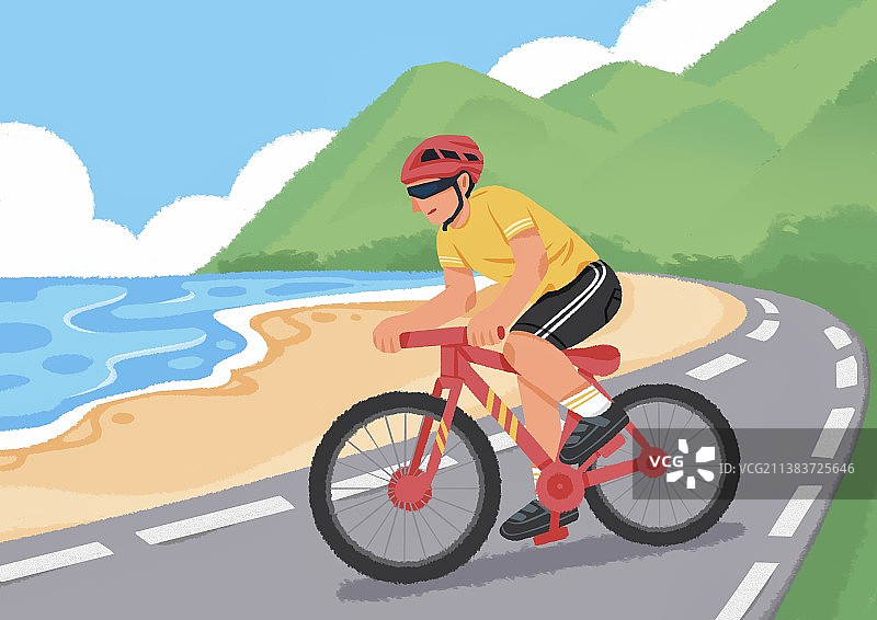 骑自行车的人图片素材