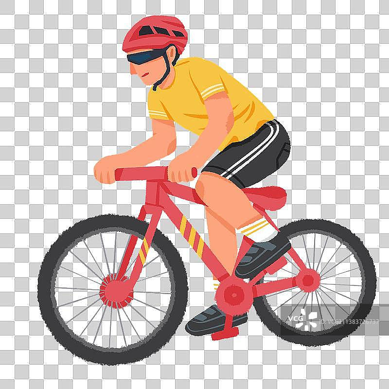 骑自行车的人图片素材