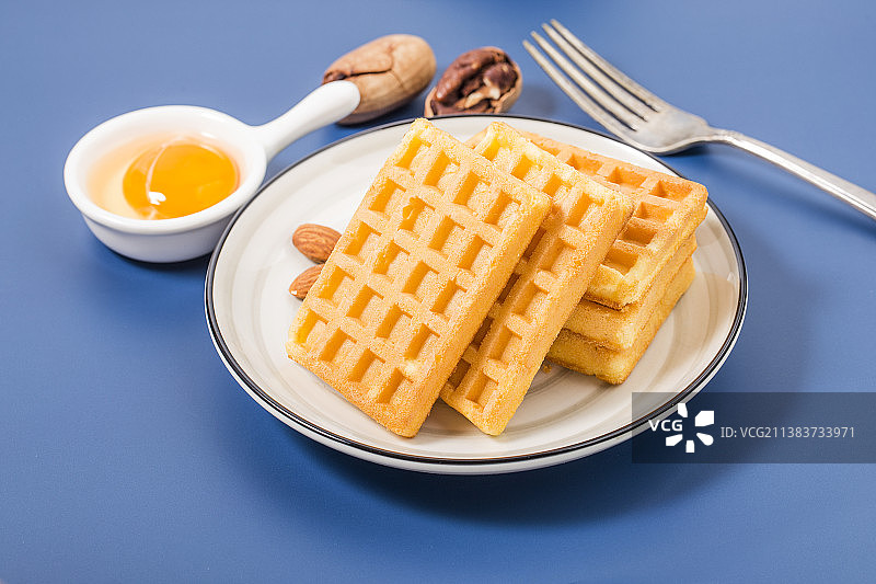 西式点心华夫饼图片素材