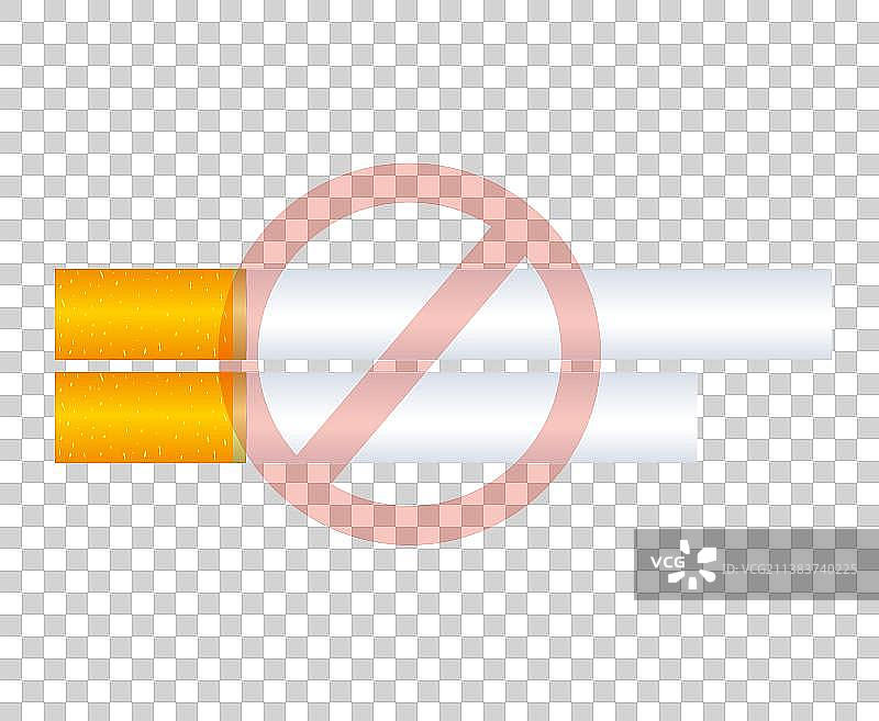 禁止吸烟熄烟矢量插画素材图片素材