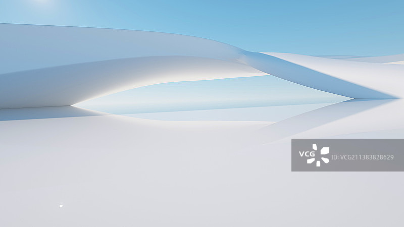 简约几何空间场景图片素材