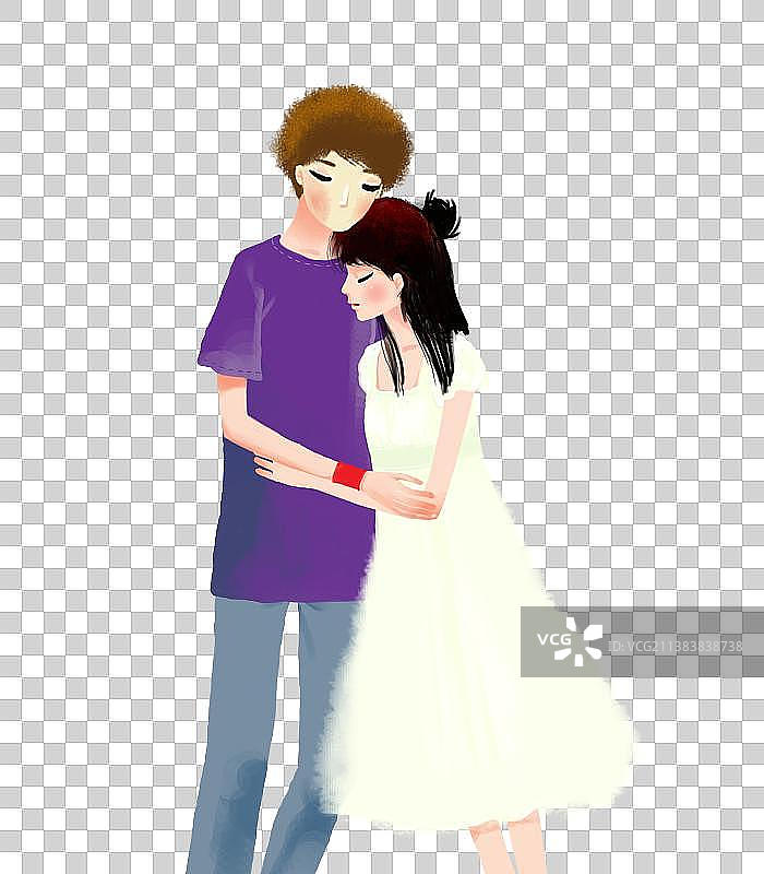 拥抱在一起的热恋中的人图片素材