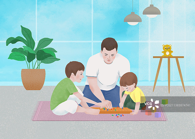 父亲的陪伴图片素材