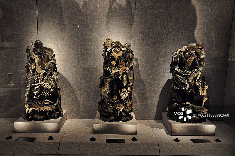 重庆奉节夔州博物馆福禄寿三星图片素材