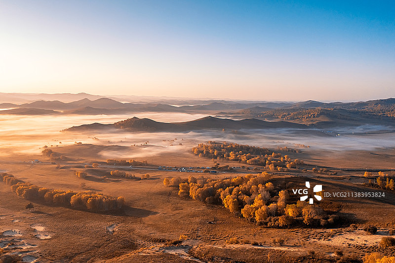 秋天的乌兰布统大草原图片素材