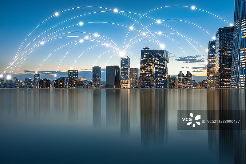 未来科技大数据城市图片素材