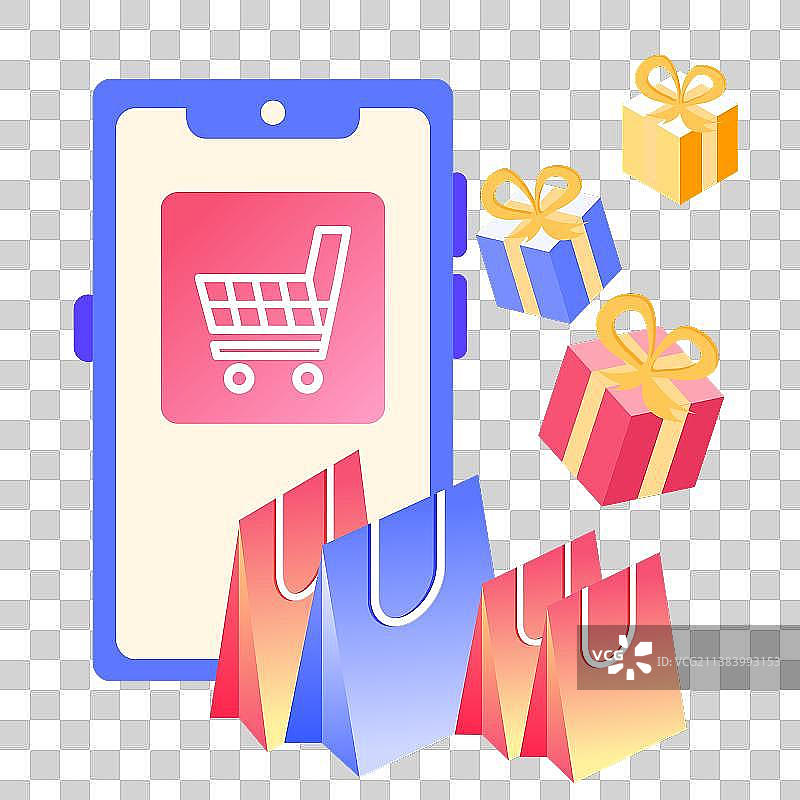 购物促销元素图片素材