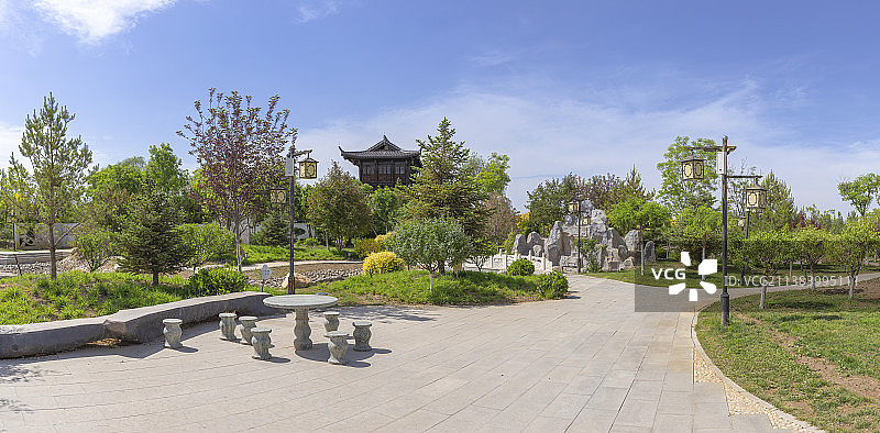 宁夏银川花博园园林风景图片素材