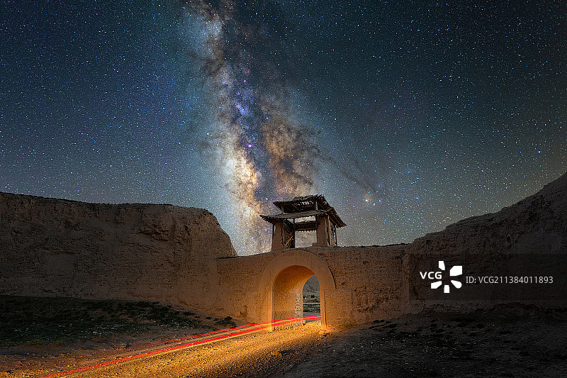 永泰古城的星空图片素材