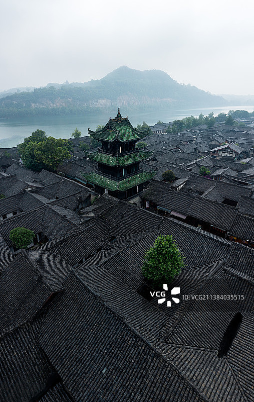 阆中华光楼图片素材