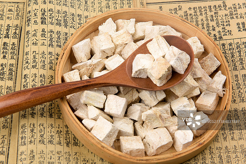 中医中药材葛粉粉葛图片素材