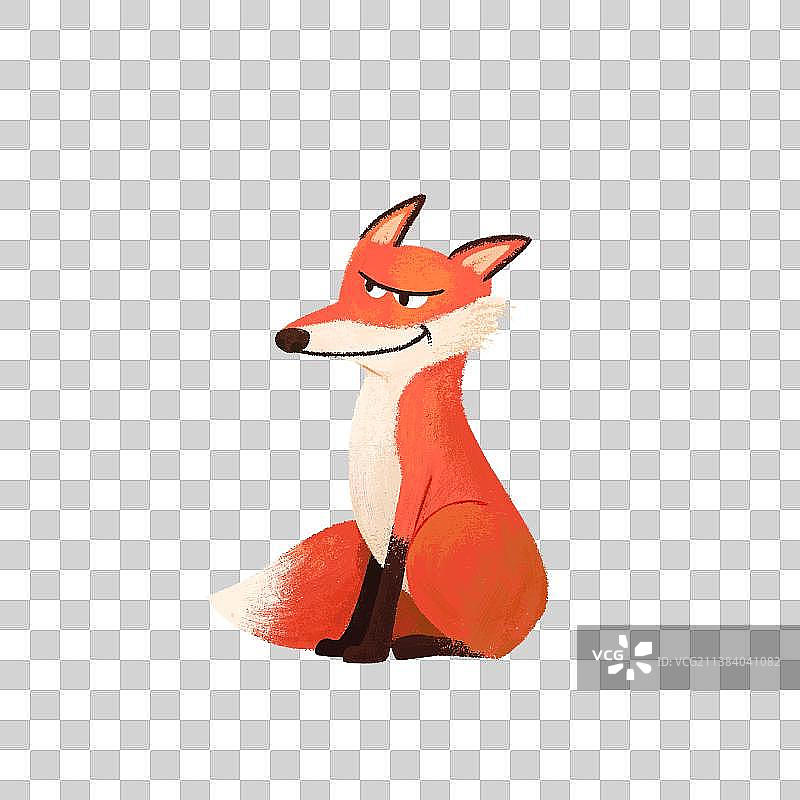 狡猾的狐狸插画图片素材