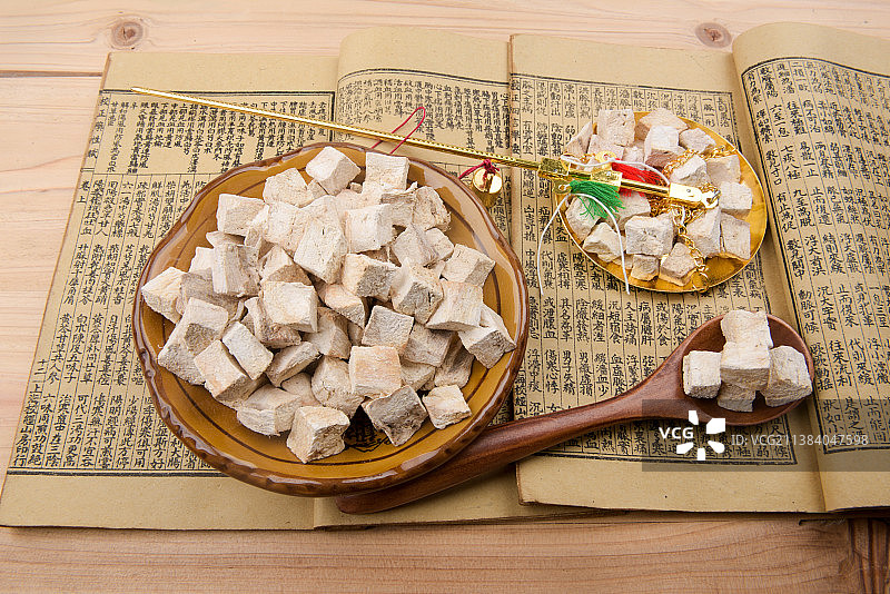 中医中药材葛粉粉葛图片素材