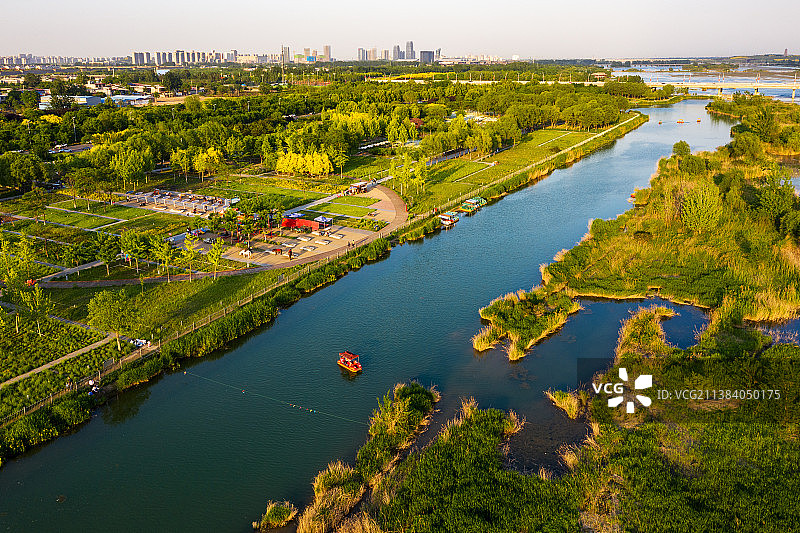 滹沱河初夏之美图片素材