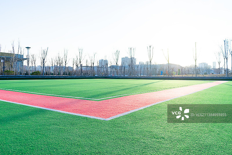 中国体育运动健身活动拍摄主题，山东省泰安市泰安生态绿地健身活动公园的门球槌球运动场，户外无人图像摄影图片素材