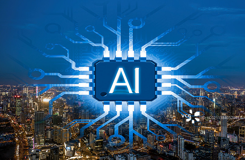 上海人工智能大数据科技互联网城市风光图片素材