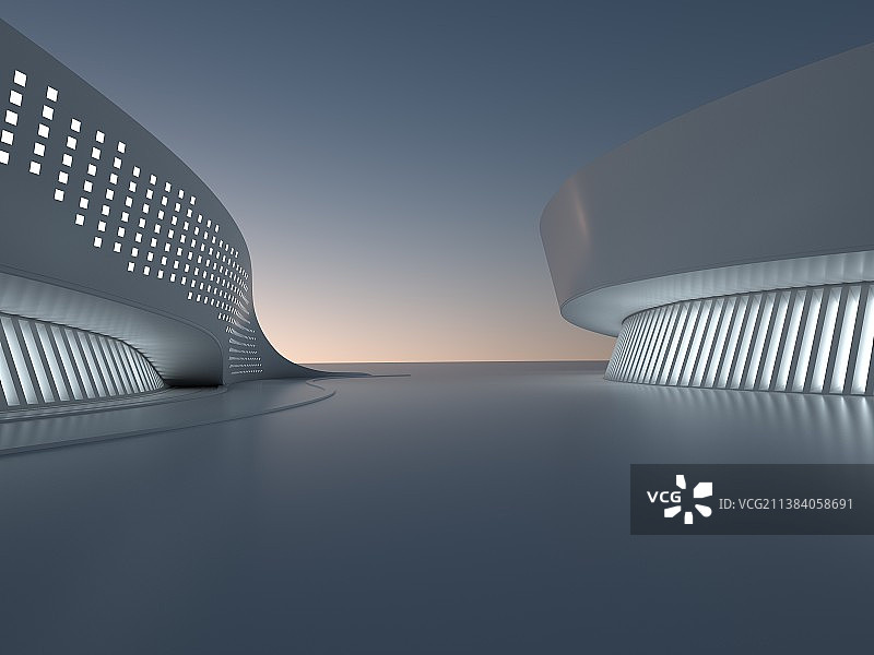 3D渲染建筑空间图片素材