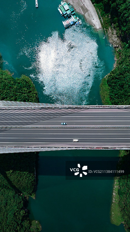 航拍贵州楠木渡乌江大桥图片素材