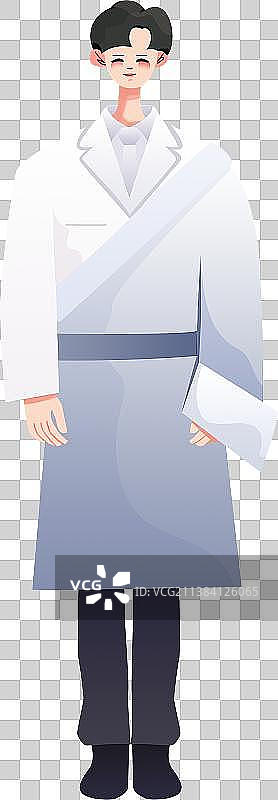 藏族卡通形象IP药房营业员图片素材