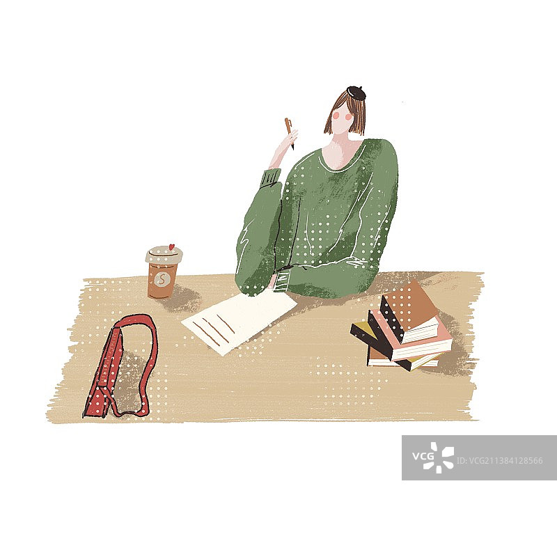 女孩日常图片素材