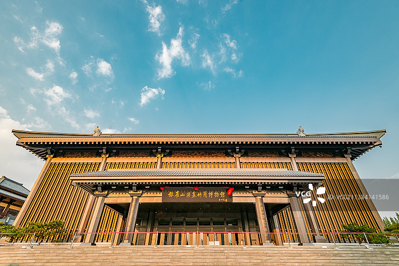 山东省临沂市兵学城，银雀山汉墓竹简博物馆图片素材