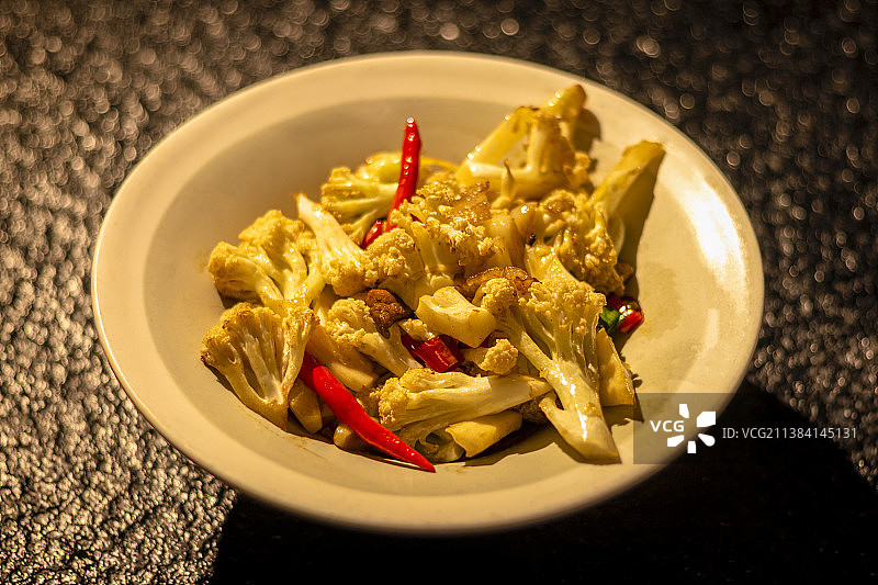 干锅花菜图片素材