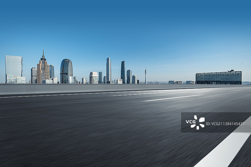 城市天际线地面图片素材