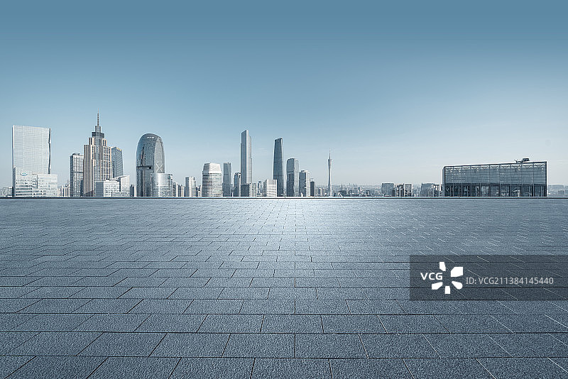 城市天际线地面图片素材