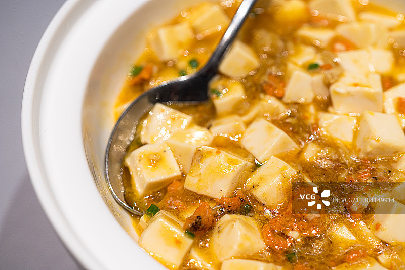 蟹黄豆腐 本帮菜 上海特色美食图片素材