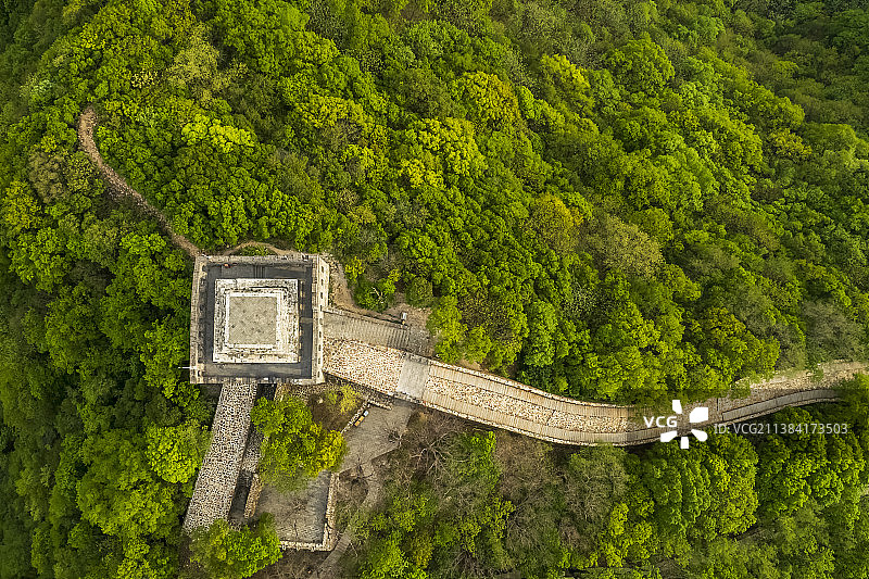航拍九眼楼长城图片素材