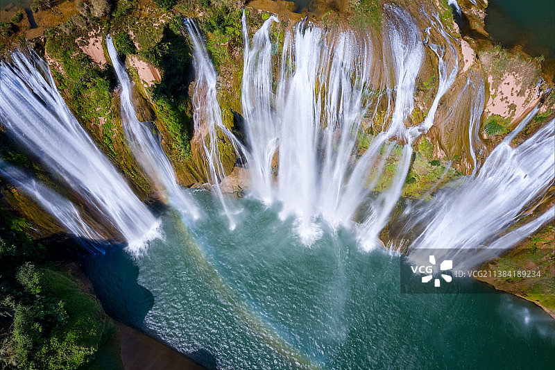 云南曲靖九龙瀑布图片素材