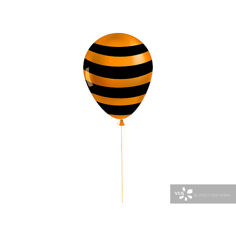 万圣节气球3D逼真眼睛图标符号图片素材