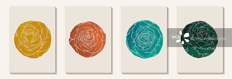 创意极简手绘抽象艺术图片素材