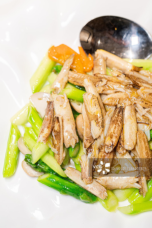 芦笋炒蟹腿 蟹柳 大闸蟹 蟹宴图片素材