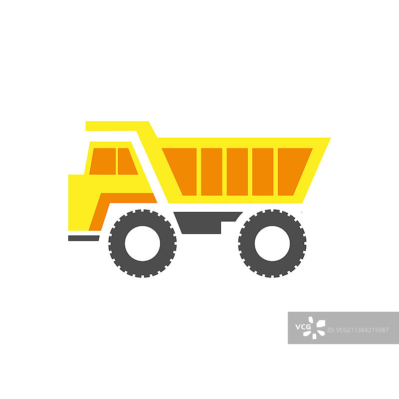 采矿自卸车图标图片素材