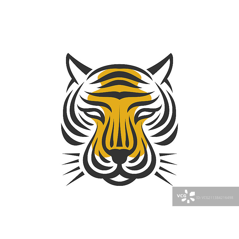 老虎头图片素材