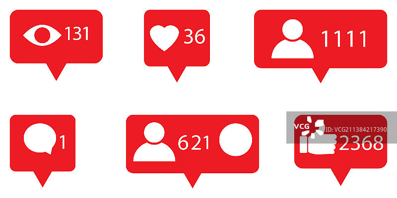 消息类手机App设计纽扣图片素材