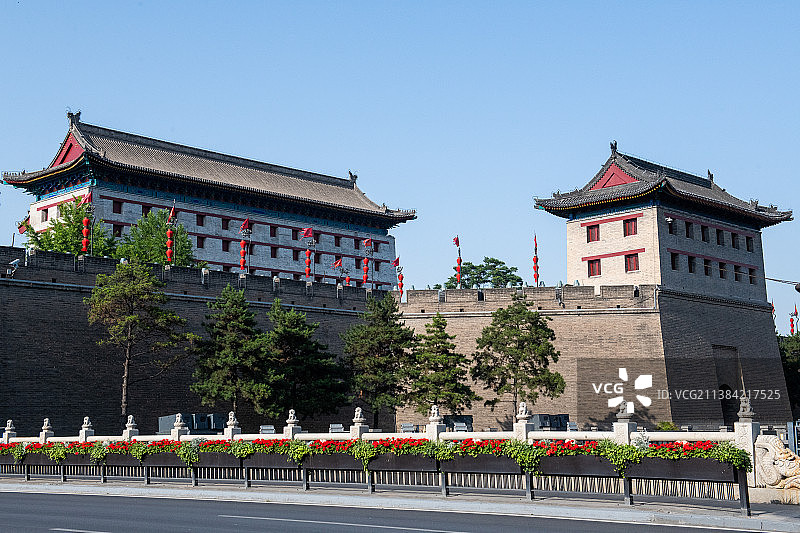 陕西西安市安远门图片素材