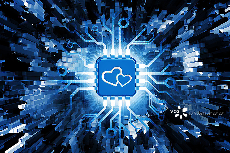 人工智能电子科技芯片图片素材