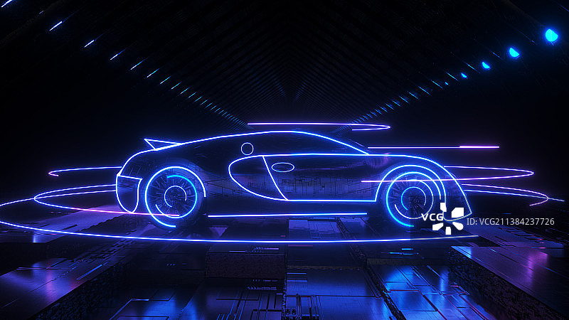 科技汽车场景图片素材