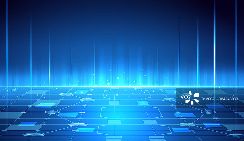 科技未来光场景插画图片素材