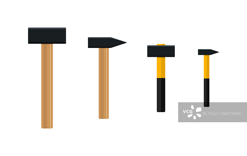 带木柄的大铁锤图片素材