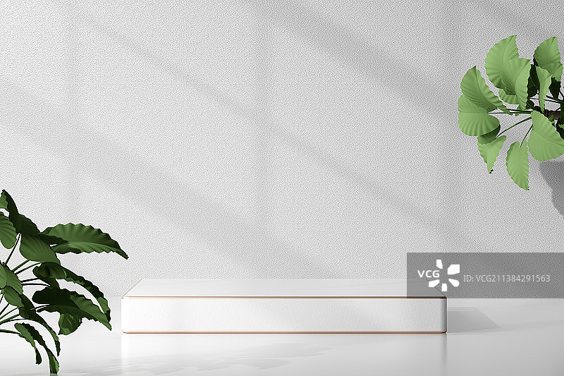 抽象电子商务平台商品展台展位底座基座3D渲染图片素材