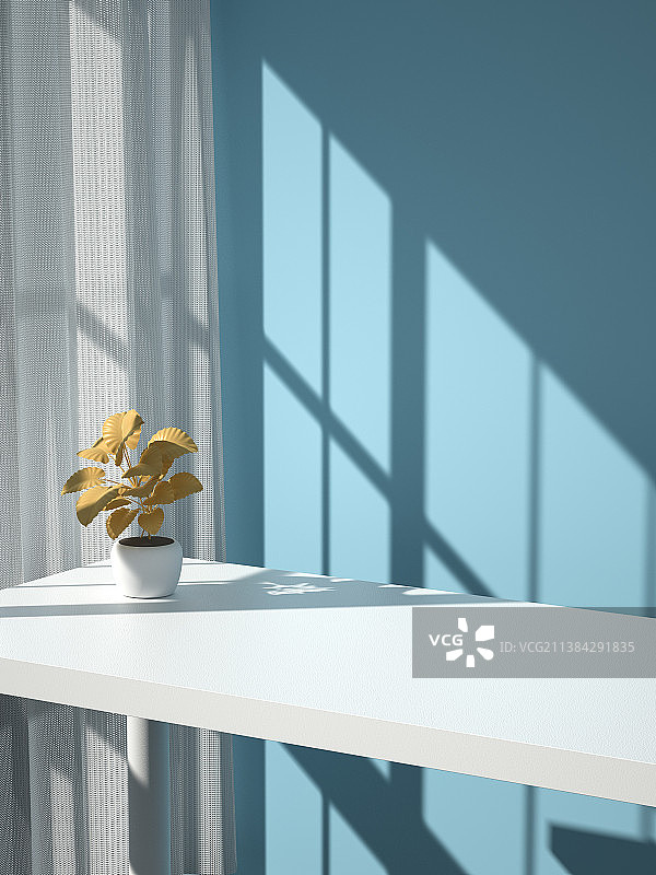 抽象电子商务平台商品展台展位底座基座3D渲染图片素材