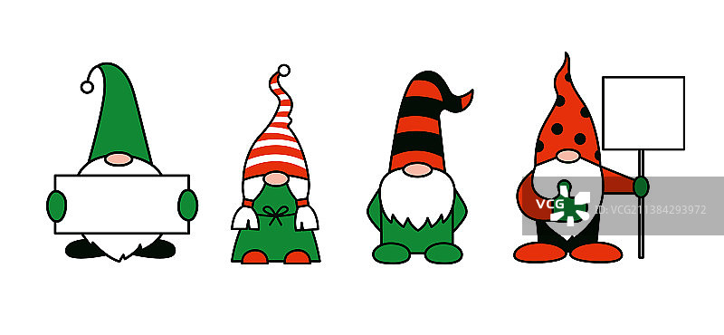 花园侏儒卡通形象图片素材